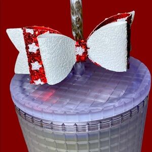 Straw Topper Bow Custom Made for Starbucks Tumblers